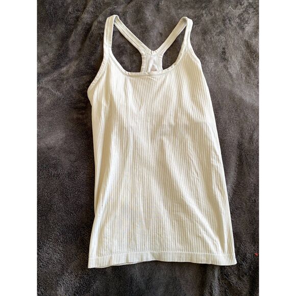 Lululemon Ebb To Street Tank - Ribbed Mint Green Tank Blouse, Size 8 - Picture 6 of 10